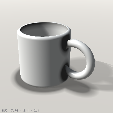 the mug, ray-marched