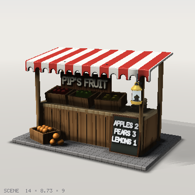 round-2_market, beauty render