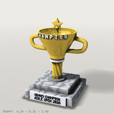 round-2_trophy, beauty render