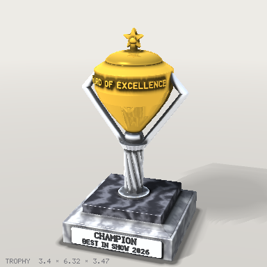 round-4_trophy, beauty render