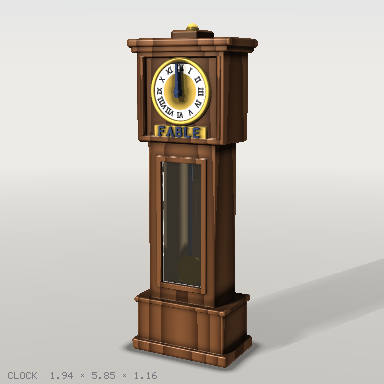 round-5_clock, beauty render